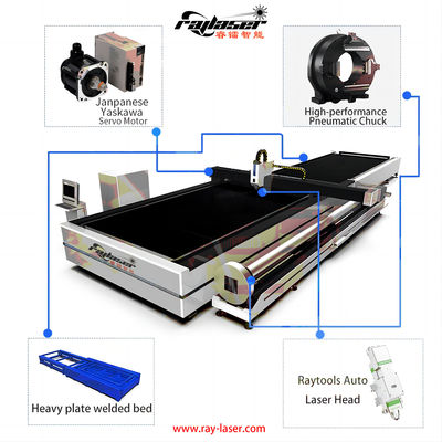 부품 당 Pneumatic 회전 턱 파이버 레이저 튜브 절단 기계 1kw 1.5kw 2kw 3kw 4kw